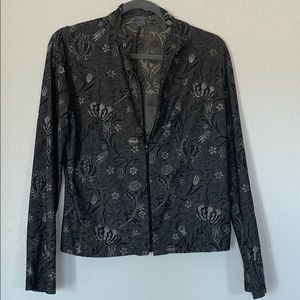 vintage Hanky Panky zip up blouse/jacket
